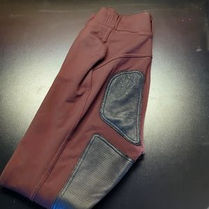 FITS medium burgundy full seat breeches